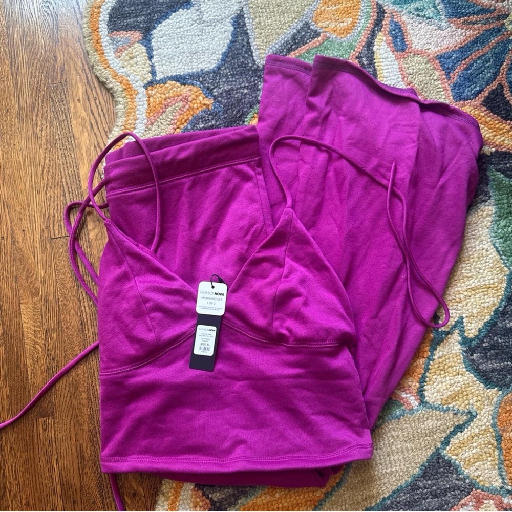 Fashion Nova Fuchsia Spaghetti-Strap Cami